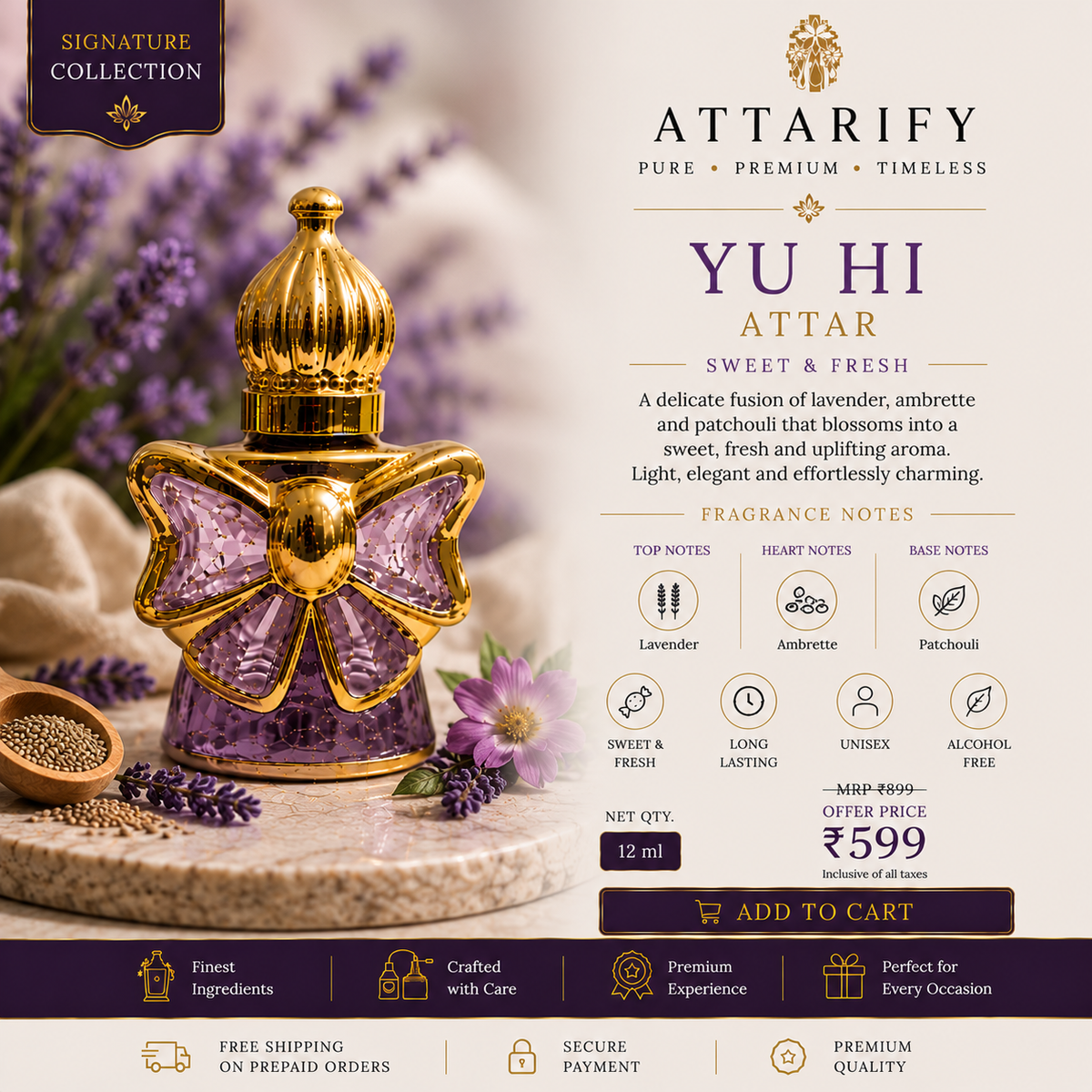 Premium Yu Hi Attar | Yu Hi Itra