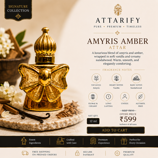 Premium Amyris Amber Attar | Amyris Amber Itra