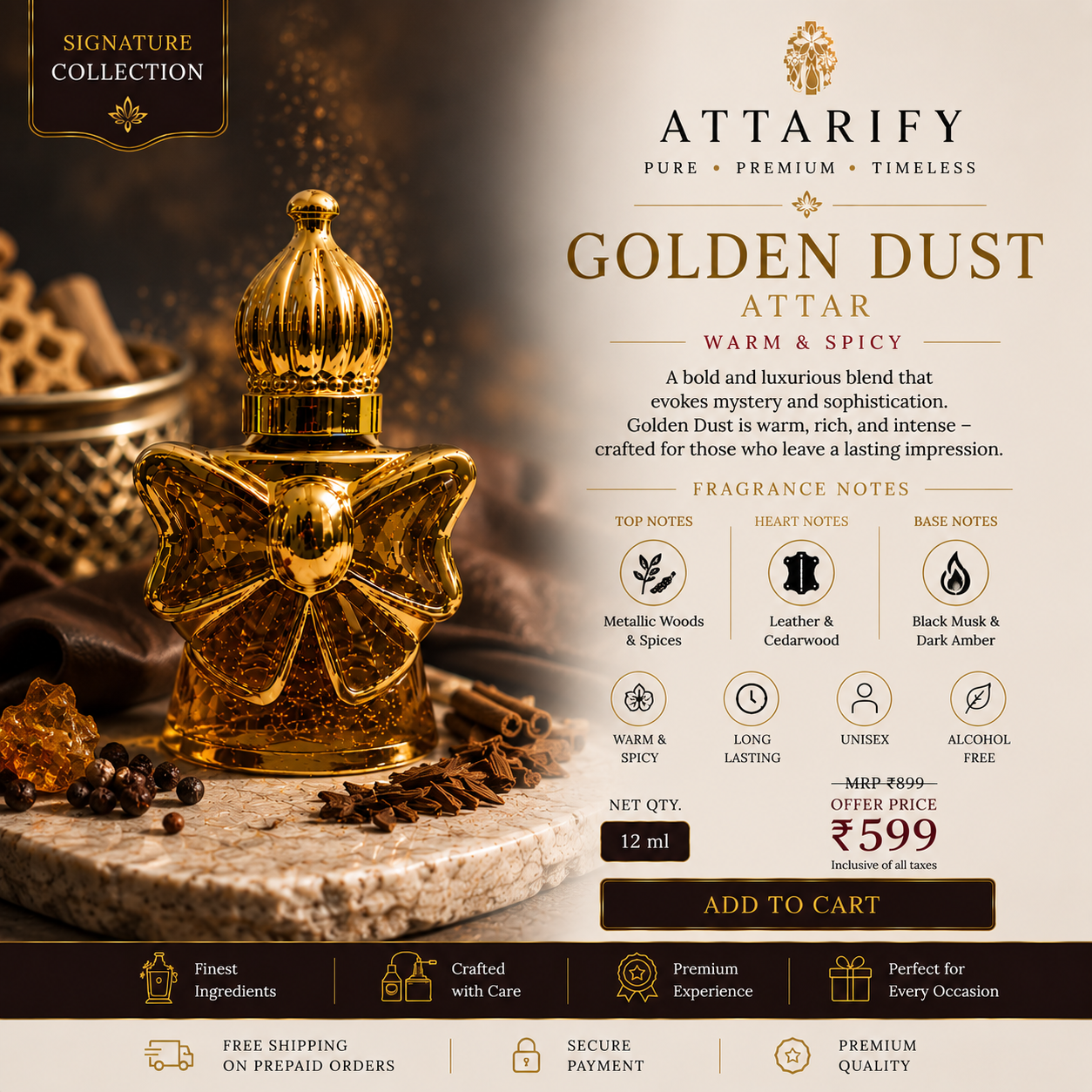 Premium Golden Dust Attar