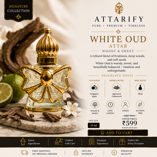 Premium White Oud Attar